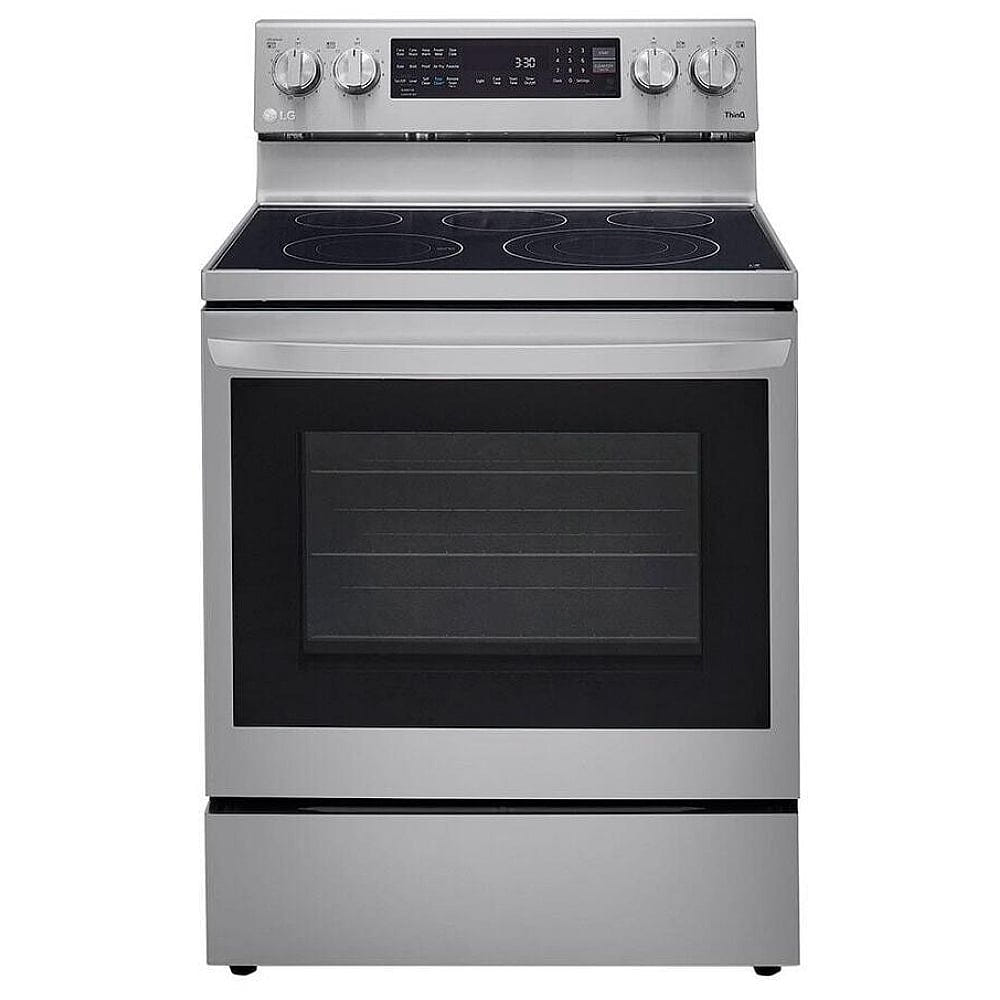 LG 6.3 cu.ft. Air Fry InstaView ThinQ Electric Range LREL6325F