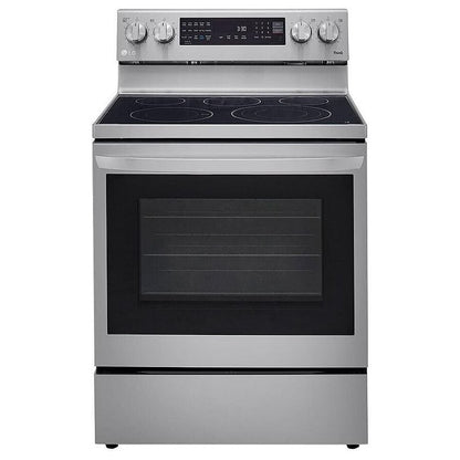 LG 6.3 cu.ft. Air Fry InstaView ThinQ Electric Range LREL6325F