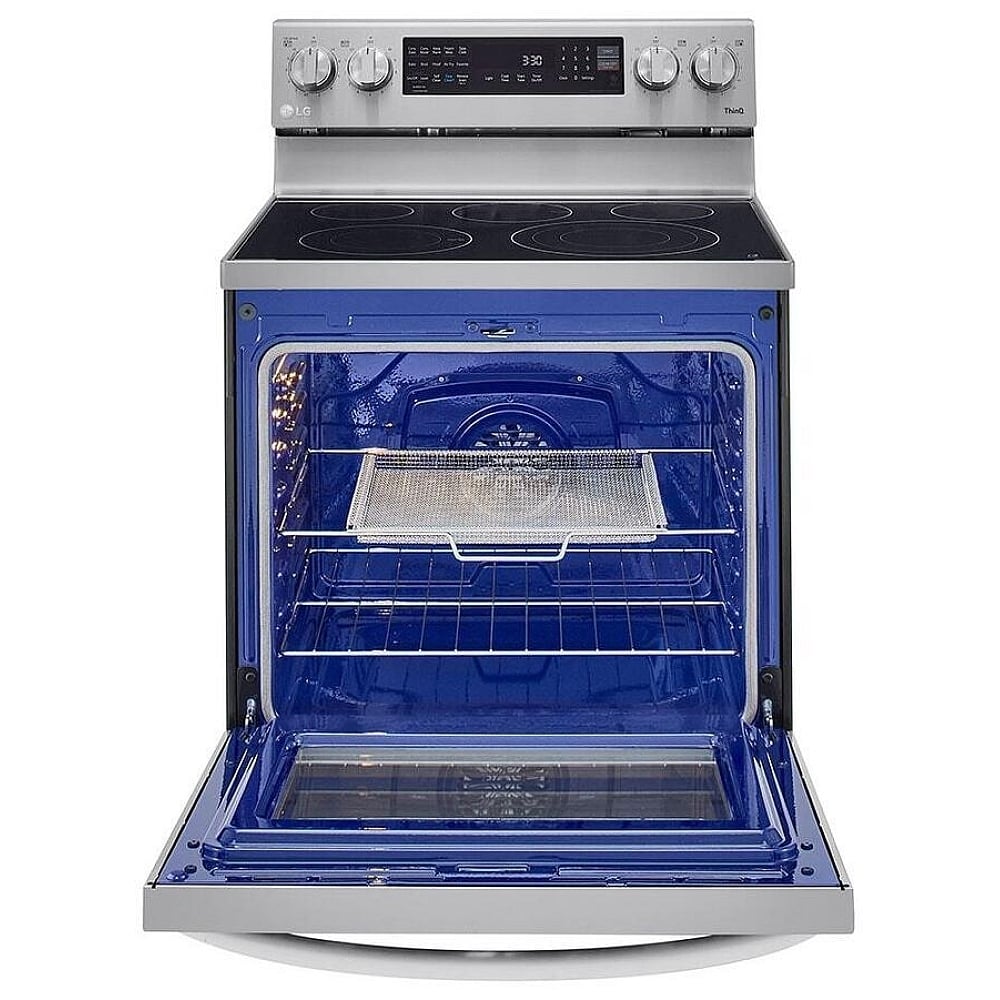 LG 6.3 cu.ft. Air Fry InstaView ThinQ Electric Range LREL6325F
