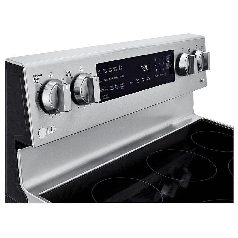 LG 6.3 cu.ft. Air Fry InstaView ThinQ Electric Range LREL6325F