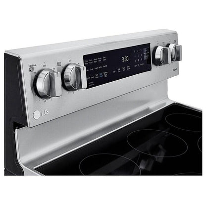 LG 6.3 cu.ft. Air Fry InstaView ThinQ Electric Range LREL6325F