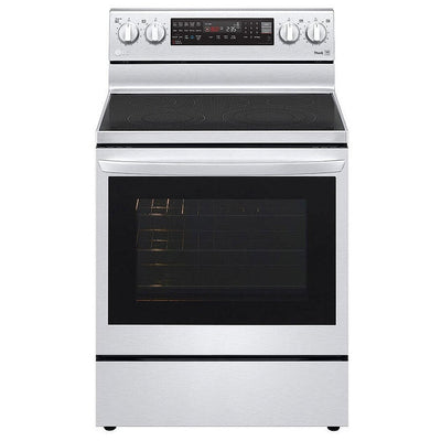 LG 6.3 cu.ft. Air Fry InstaView ThinQ Electric Range LREL6325F
