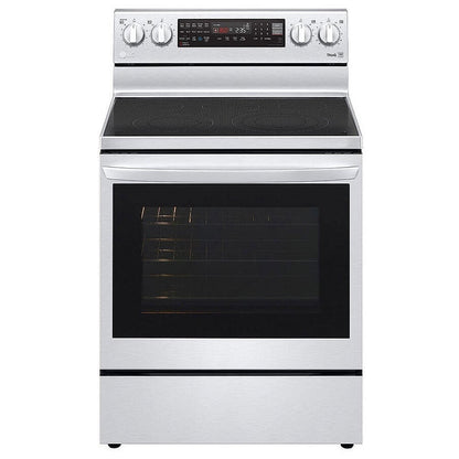 LG 6.3 cu.ft. Air Fry InstaView ThinQ Electric Range LREL6325F