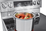 LG LREL6325F Electric Range, 6.3 cu. ft. Capacity, 30 inch Exterior Width, True Convection, 5 Burners, Storage Drawer, Yes, Self Clean, 3,200 W Highest Element, Stainless Steel colour