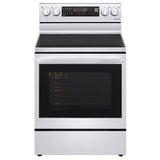 LG LREL6325F Electric Range, 6.3 cu. ft. Capacity, 30 inch Exterior Width, True Convection, 5 Burners, Storage Drawer, Yes, Self Clean, 3,200 W Highest Element, Stainless Steel colour
