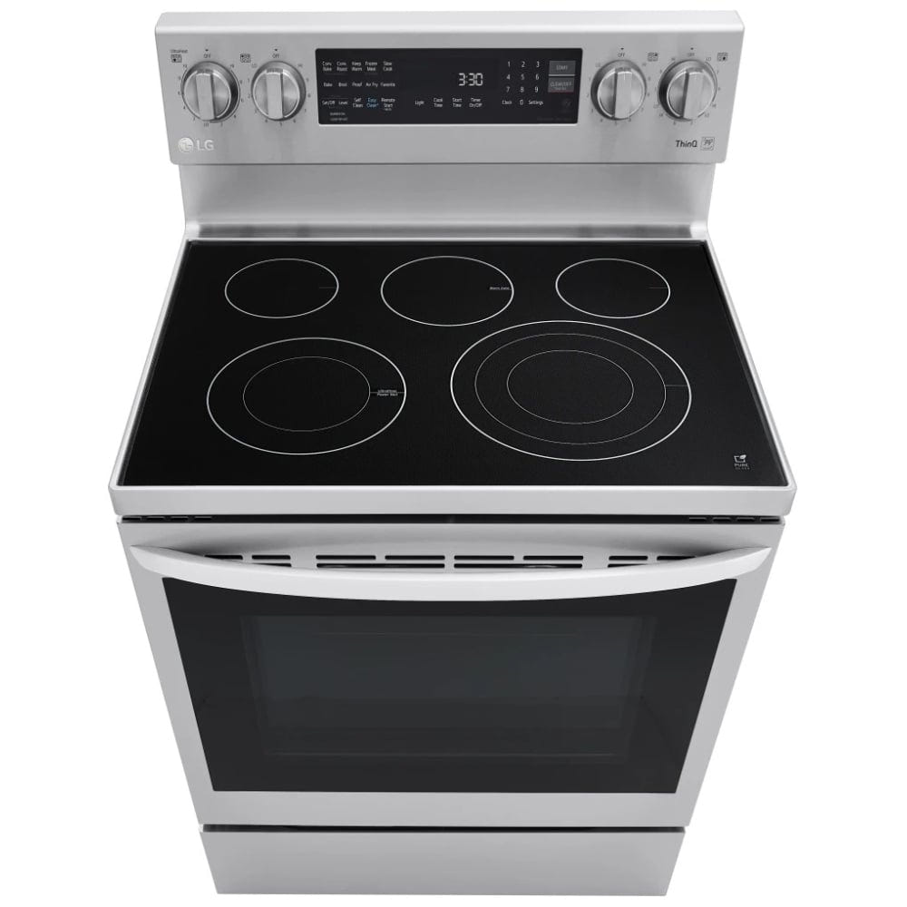 LG 6.3 cu.ft. Air Fry InstaView ThinQ Electric Range LREL6325F
