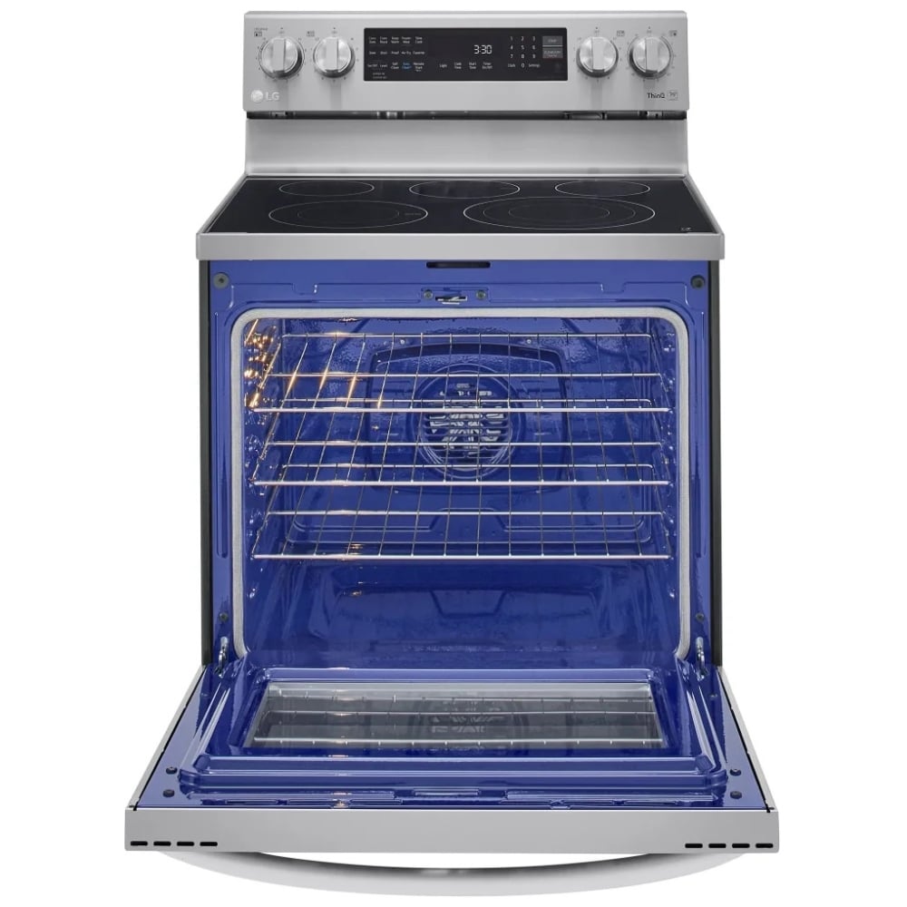 LG 6.3 cu.ft. Air Fry InstaView ThinQ Electric Range LREL6325F