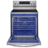 LG LREL6325F Electric Range, 6.3 cu. ft. Capacity, 30 inch Exterior Width, True Convection, 5 Burners, Storage Drawer, Yes, Self Clean, 3,200 W Highest Element, Stainless Steel colour
