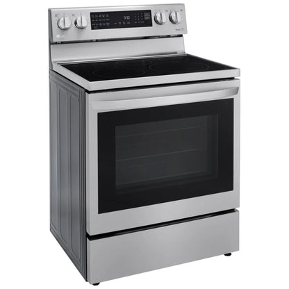 LG 6.3 cu.ft. Air Fry InstaView ThinQ Electric Range LREL6325F