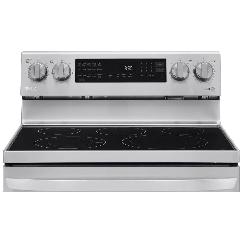 LG 6.3 cu.ft. Air Fry InstaView ThinQ Electric Range LREL6325F