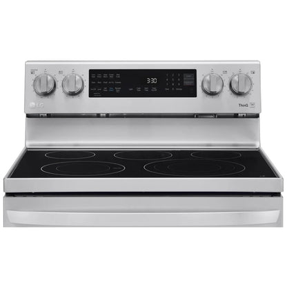 LG 6.3 cu.ft. Air Fry InstaView ThinQ Electric Range LREL6325F