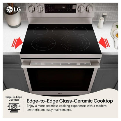 LG LREN6323ZE Electric Range, 30" Width, 6.3 Cu. Ft Capacity, 3200 W