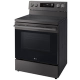 LG LREN6323ZE Electric Range, 6.3 cu. ft. Capacity, 30 inch Exterior Width, Convection, 5 Burners, Storage Drawer, Air Fry, Self Clean, 3,200 W Highest Element, Black Stainless Steel colour