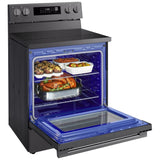 LG LREN6323ZE Electric Range, 6.3 cu. ft. Capacity, 30 inch Exterior Width, Convection, 5 Burners, Storage Drawer, Air Fry, Self Clean, 3,200 W Highest Element, Black Stainless Steel colour