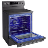 LG LREN6323ZE Electric Range, 6.3 cu. ft. Capacity, 30 inch Exterior Width, Convection, 5 Burners, Storage Drawer, Air Fry, Self Clean, 3,200 W Highest Element, Black Stainless Steel colour