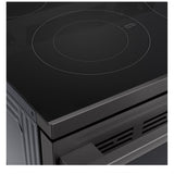 LG LREN6323ZE Electric Range, 6.3 cu. ft. Capacity, 30 inch Exterior Width, Convection, 5 Burners, Storage Drawer, Air Fry, Self Clean, 3,200 W Highest Element, Black Stainless Steel colour