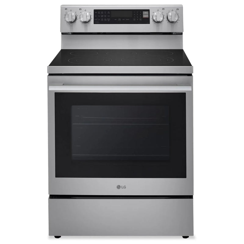 LG LREN6325XE Electric Range, 6.3 cu. ft. Capacity, 30 inch Exterior Width, Convection, 5 Burners, Storage Drawer, Air Fry, Self Clean, 3,200 W Highest Element, Stainless Steel colour
