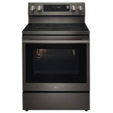 LG LREN6325ZE Electric Range, 6.3 cu. ft. Capacity, 30 inch Exterior Width, Convection, 5 Burners, Storage Drawer, Air Fry, Self Clean, 3,200 W Highest Element, Black Stainless Steel colour