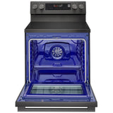 LG LREN6325ZE Electric Range, 6.3 cu. ft. Capacity, 30 inch Exterior Width, Convection, 5 Burners, Storage Drawer, Air Fry, Self Clean, 3,200 W Highest Element, Black Stainless Steel colour