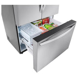 LG LRFLS3206S French Door Refrigerator, 36 inch Width, 31.7 cu. ft. Capacity, Water Dispenser (Interior), Ice Dispenser (Freezer Located), ENERGY STAR Certified, Stainless Steel colour