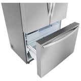 LG LRFLS3206S French Door Refrigerator, 36 inch Width, 31.7 cu. ft. Capacity, Water Dispenser (Interior), Ice Dispenser (Freezer Located), ENERGY STAR Certified, Stainless Steel colour