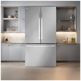 LG LRFLS3206S French Door Refrigerator, 36 inch Width, 31.7 cu. ft. Capacity, Water Dispenser (Interior), Ice Dispenser (Freezer Located), ENERGY STAR Certified, Stainless Steel colour
