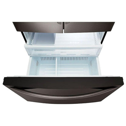 LG LRFNS2200D French Door Refrigerator, 30" French Door, 21.8 cu. ft. Capacity, Black Stainless Steel