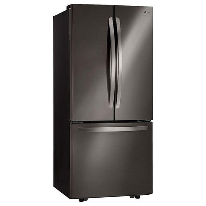 LG LRFNS2200D French Door Refrigerator, 30" French Door, 21.8 cu. ft. Capacity, Black Stainless Steel