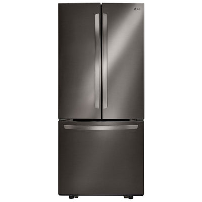 LG LRFNS2200D French Door Refrigerator, 30" French Door, 21.8 cu. ft. Capacity, Black Stainless Steel