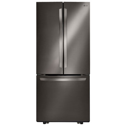 LG LRFNS2200D French Door Refrigerator, 30" French Door, 21.8 cu. ft. Capacity, Black Stainless Steel