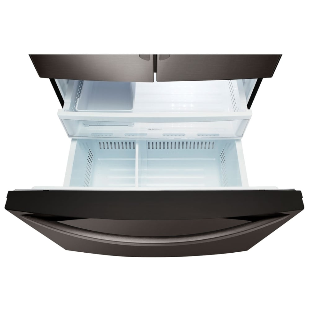 LG LRFNS2200D French Door Refrigerator, 30" French Door, 21.8 cu. ft. Capacity, Black Stainless Steel