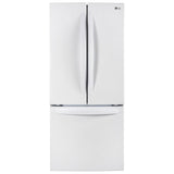 LG LRFNS2200W French Door Refrigerator, 30 inch Width, 21.8 cu. ft. Capacity, Optional Ice Maker (Special Order), ENERGY STAR Certified, White colour