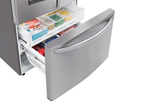 LG LRFS28XBS French Door Refrigerator, 36 inch Width, 27.7 cu. ft. Capacity, Water Dispenser (Exterior), Ice Dispenser (Thru Door), ENERGY STAR Certified, Stainless Steel colour