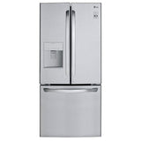LG LRFWS2200S French Door Refrigerator, 30 inch Width, 21.8 cu. ft. Capacity, Water Dispenser (Exterior), Ice Dispenser (Freezer Located), ENERGY STAR Certified, Stainless Steel colour