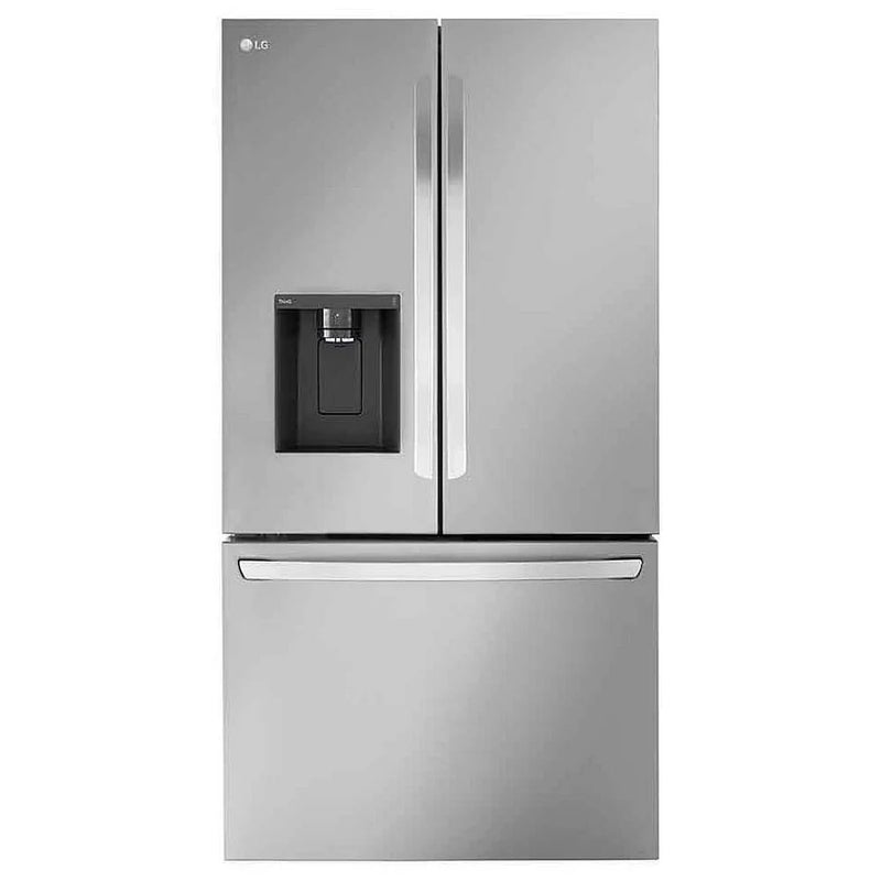 LG LRFXC2606S Counter Depth French Door Refrigerator, 36 inch Width, 26 cu. ft. Capacity, Counter Depth, Water Dispenser (Exterior), Ice Dispenser (Thru Door), ENERGY STAR Certified, Stainless Steel colour