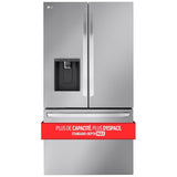 LG LRFXS3106S Bottom Freezer French Door Refrigerator, 36 inch Width, 31 cu. ft. Capacity, Water Dispenser (Exterior), Ice Dispenser (Thru Door), ENERGY STAR Certified, Stainless Steel colour