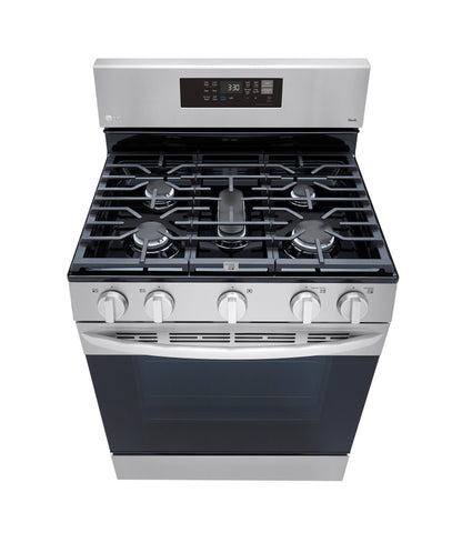 5.8 cu ft. Smart Wi-Fi Enabled Fan Convection Gas Ranges with Air Fry & EasyClean® LRGL5823S