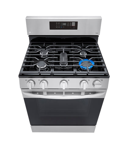 5.8 cu ft. Smart Wi-Fi Enabled Fan Convection Gas Ranges with Air Fry & EasyClean® LRGL5823S