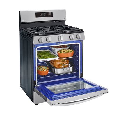 5.8 cu ft. Smart Wi-Fi Enabled Fan Convection Gas Ranges with Air Fry & EasyClean® LRGL5823S