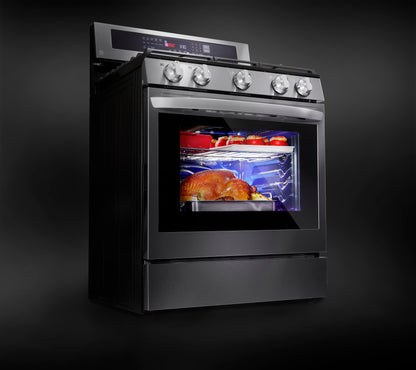 5.8 cu ft. Smart Wi-Fi Enabled True Convection InstaView™ Gas Ranges with Air Fry LRGL5825F