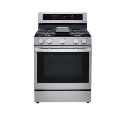 5.8 cu ft. Smart Wi-Fi Enabled True Convection InstaView™ Gas Ranges with Air Fry LRGL5825F