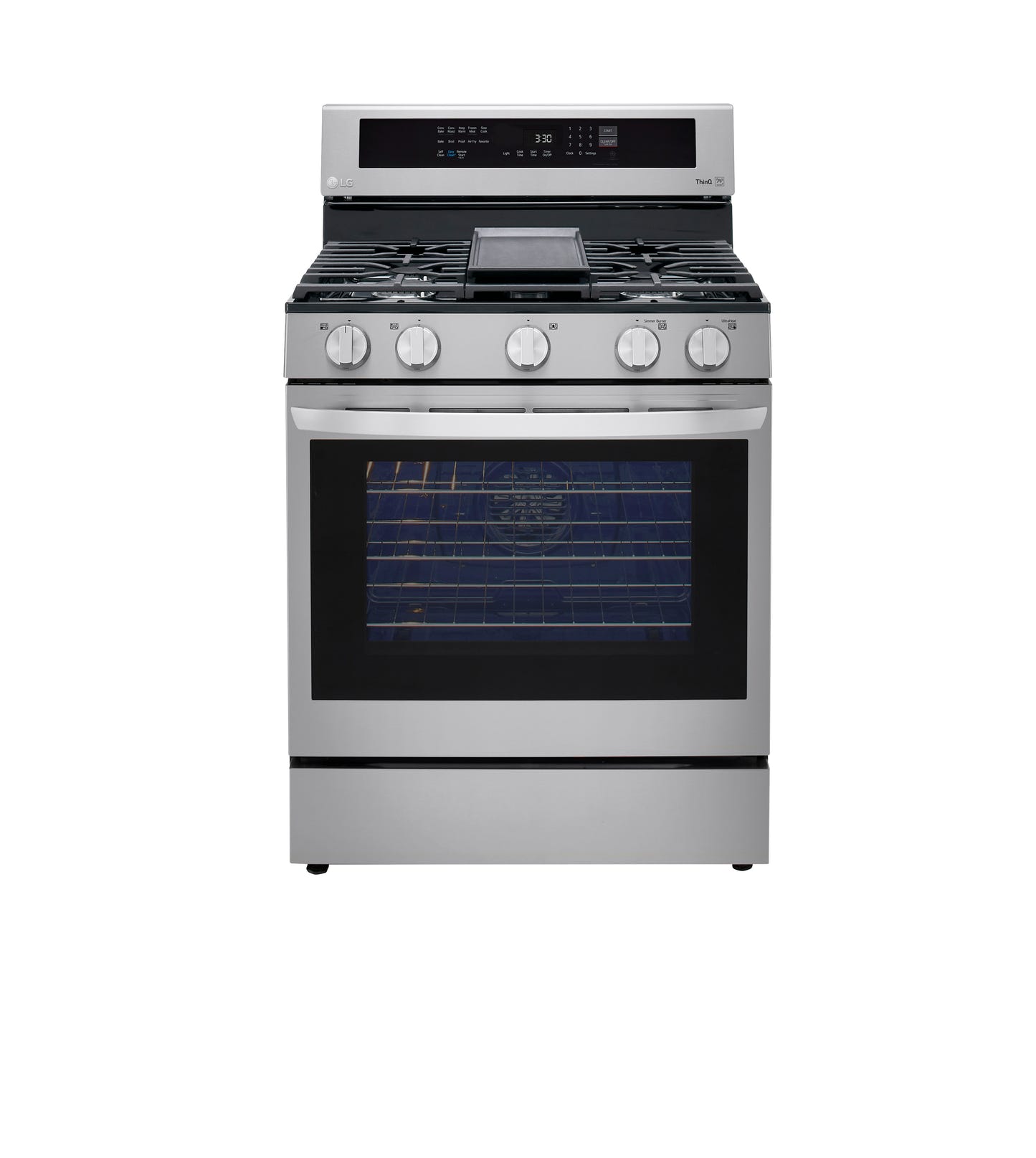 5.8 cu ft. Smart Wi-Fi Enabled True Convection InstaView™ Gas Ranges with Air Fry LRGL5825F
