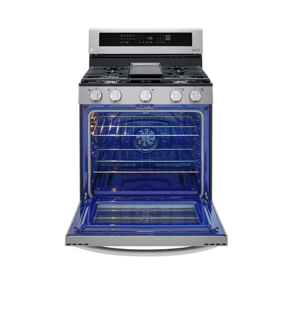 5.8 cu ft. Smart Wi-Fi Enabled True Convection InstaView™ Gas Ranges with Air Fry LRGL5825F