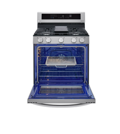 5.8 cu ft. Smart Wi-Fi Enabled True Convection InstaView™ Gas Ranges with Air Fry LRGL5825F