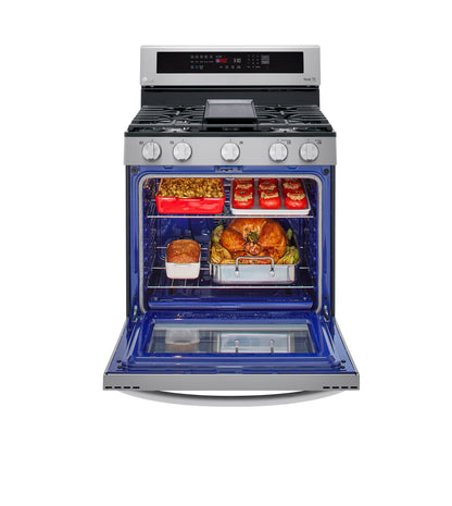 5.8 cu ft. Smart Wi-Fi Enabled True Convection InstaView™ Gas Ranges with Air Fry LRGL5825F