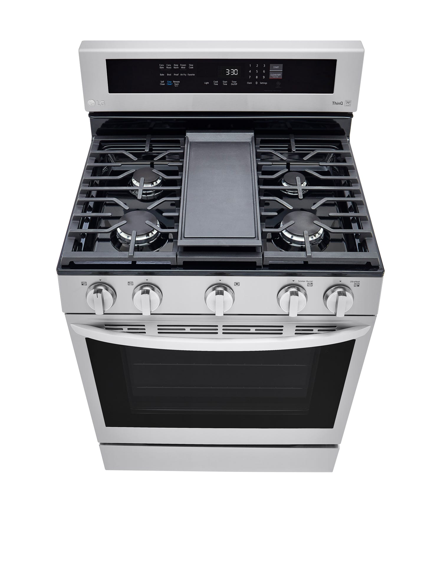 5.8 cu ft. Smart Wi-Fi Enabled True Convection InstaView™ Gas Ranges with Air Fry LRGL5825F