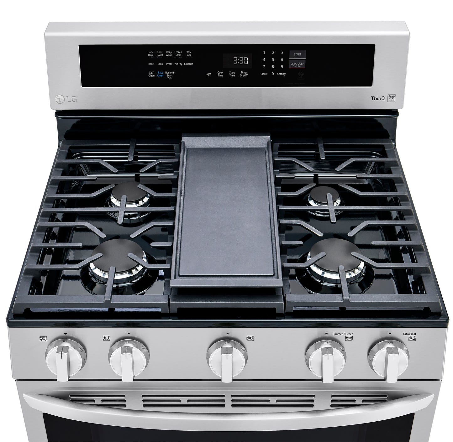 5.8 cu ft. Smart Wi-Fi Enabled True Convection InstaView™ Gas Ranges with Air Fry LRGL5825F