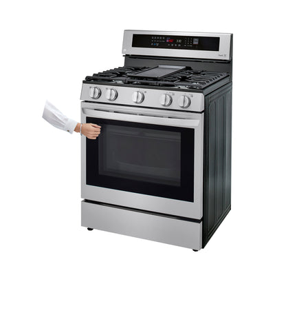 5.8 cu ft. Smart Wi-Fi Enabled True Convection InstaView™ Gas Ranges with Air Fry LRGL5825F