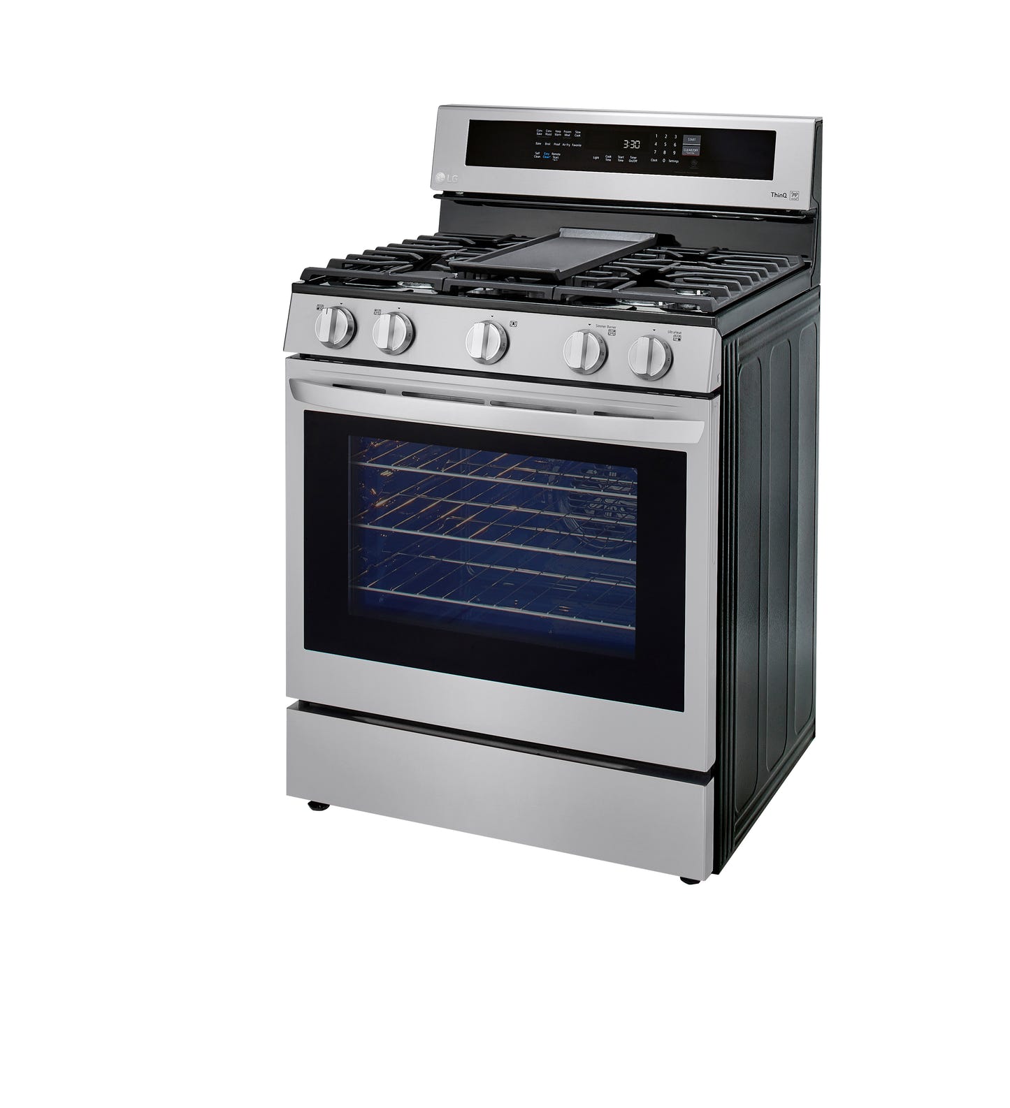 5.8 cu ft. Smart Wi-Fi Enabled True Convection InstaView™ Gas Ranges with Air Fry LRGL5825F
