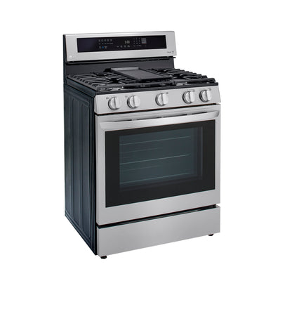 5.8 cu ft. Smart Wi-Fi Enabled True Convection InstaView™ Gas Ranges with Air Fry LRGL5825F